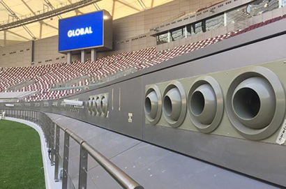 8座場館全部裝有空調