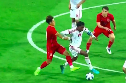 中國對最終0:1輸給了阿聯酋男足