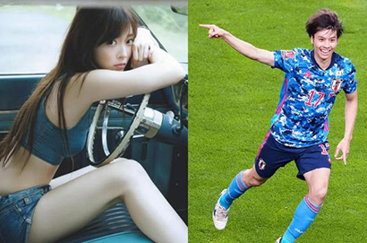日本國腳田中碧與女友鈴木愛理