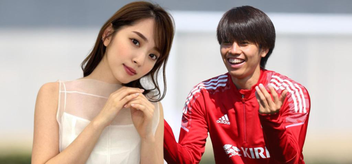 日本國腳田中碧與女友鈴木愛理