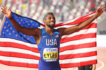 萊爾斯成為男子200米史上第三人