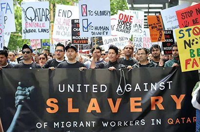 德名宿認為卡達存在侵犯人權現象