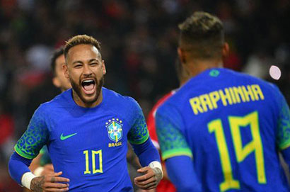 內馬爾打進國家隊第75球