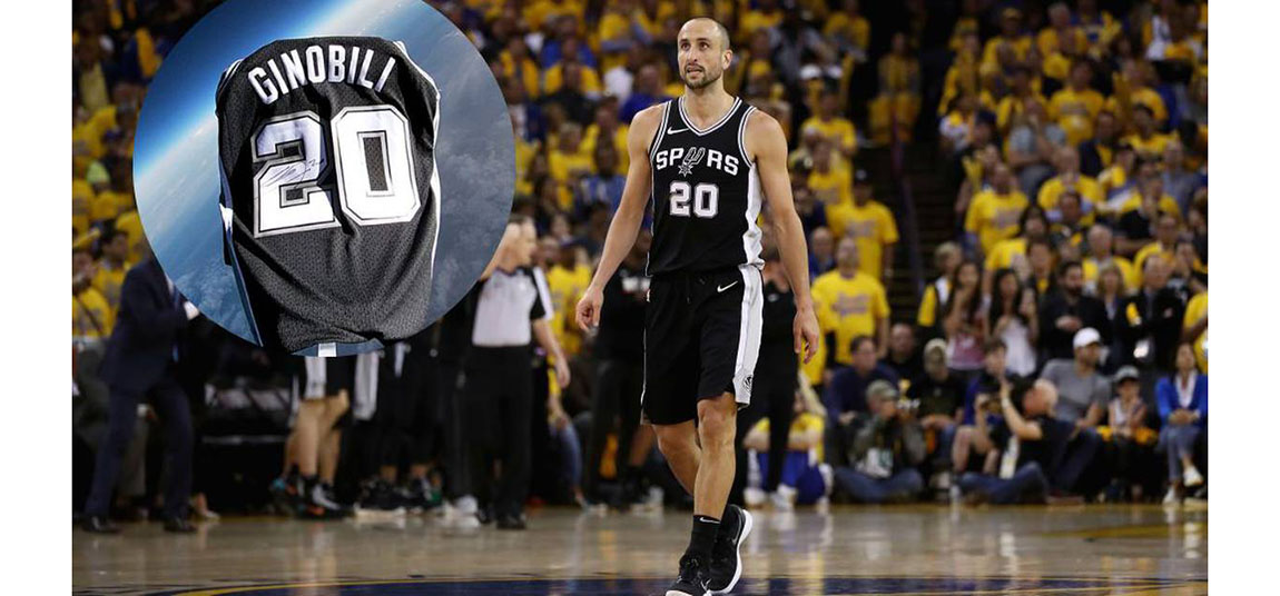 吉諾比利球衣被送上太空