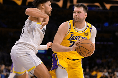 湖人東契奇戰勝爵士